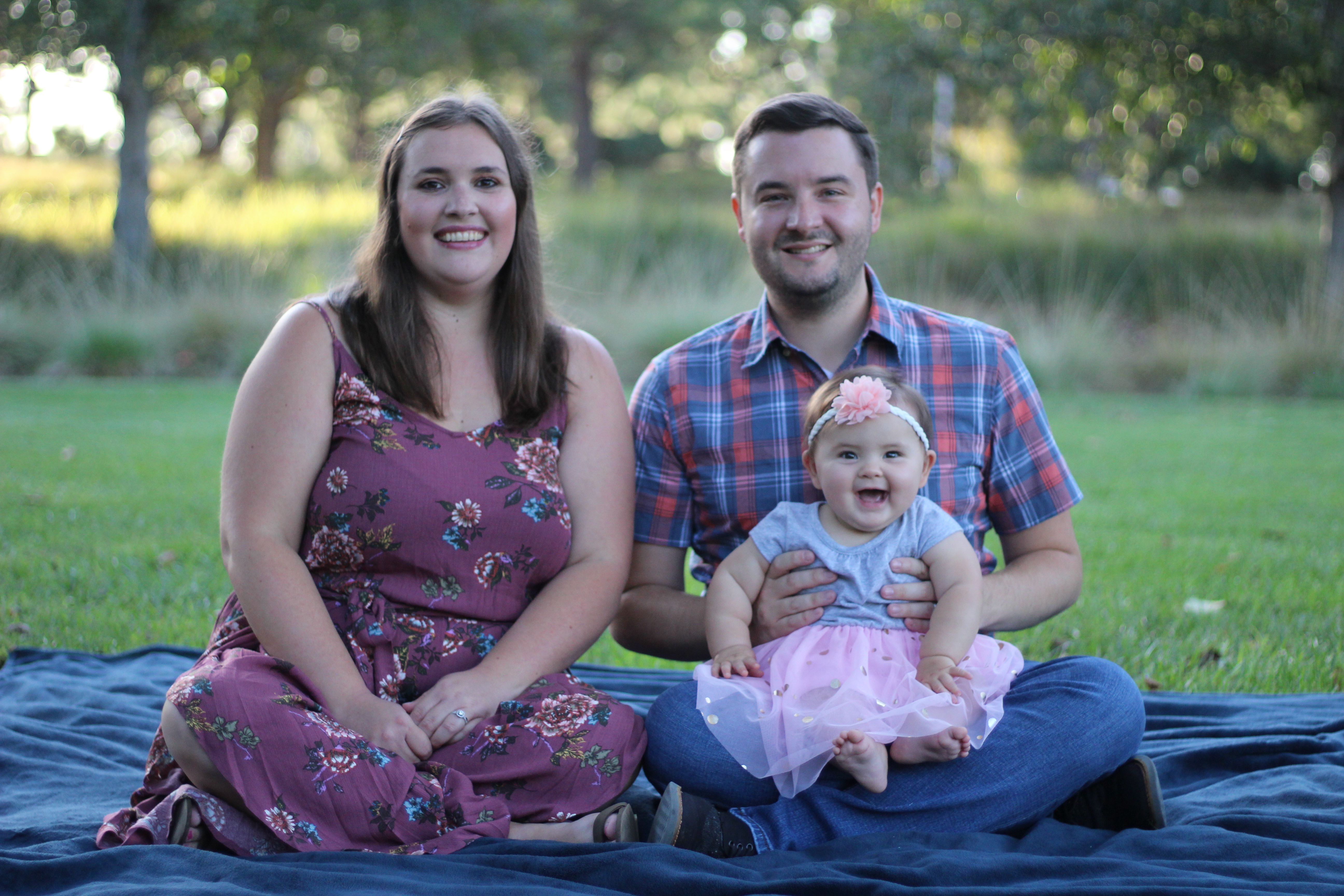 Happy family during a photoshoot in Irvine